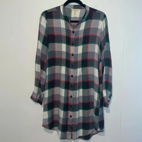 Matilda Jane Women’s Long Sleeve Plaid Shirt Dress 1042 - Picture 1 of 6